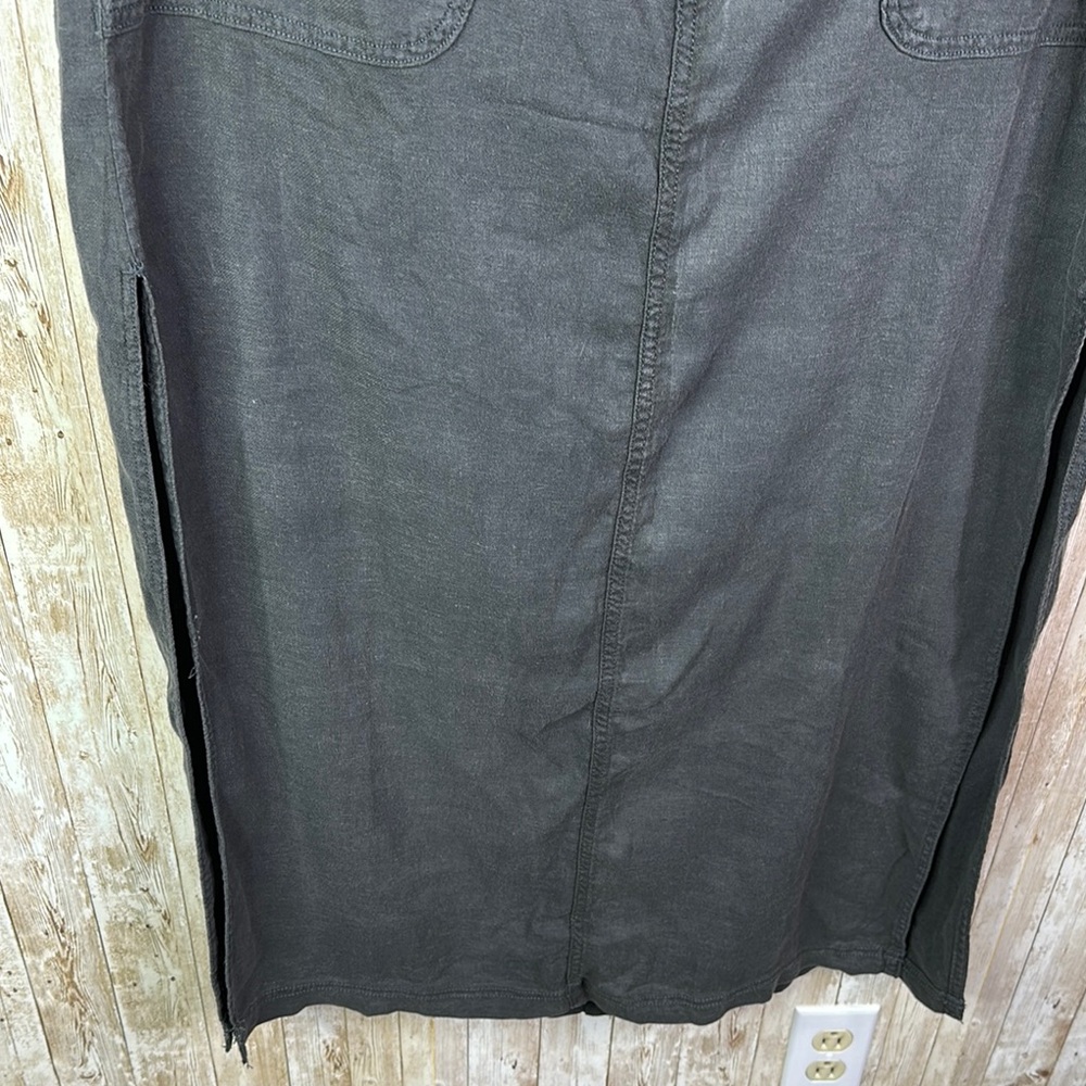 AE Dreamy Drape Linen-Blend Low-Rise Maxi Skirt NWT size 16 - Picture 4 of 11